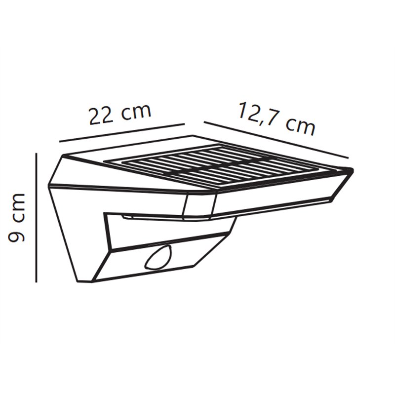 Nordlux Agena Solar Sensor [IP44] Wandlampe - Outdoor