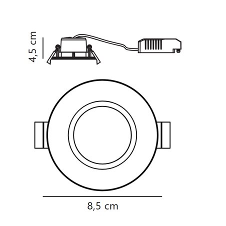 Nordlux Tiaki [IP65] 2-Step 2700/4000K recessed spot