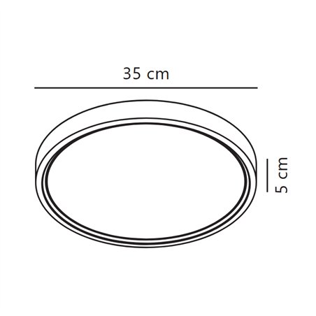 Nordlux Noxy 35 [IP44] 3-step 3000/4000K ceiling lamp