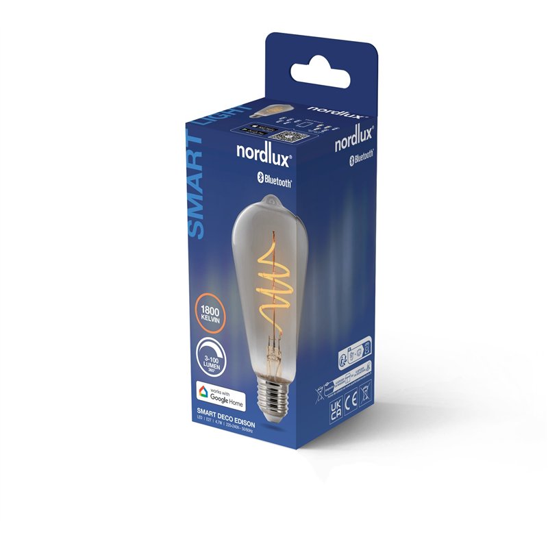 Nordlux ST64 Smart Filament Geräuchert Deco Spirale