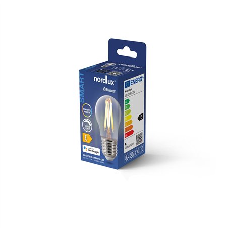 Nordlux Smart G45 Filament E27 Clear CCT 560-600lm-6500K