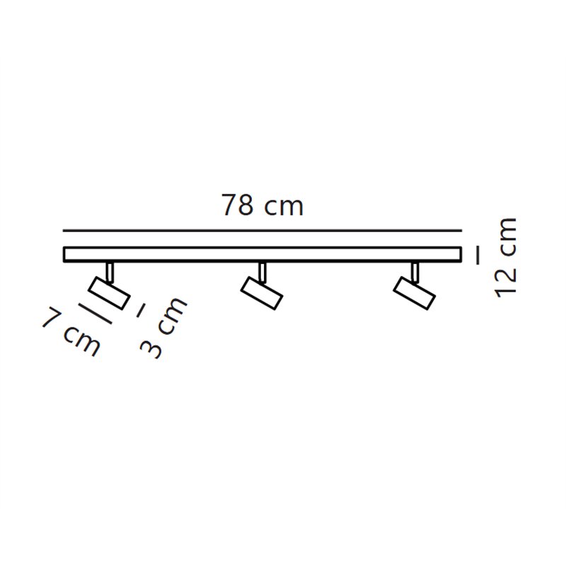 Nordlux Omari 3 3-step-Dim - 3 Deckenlampe