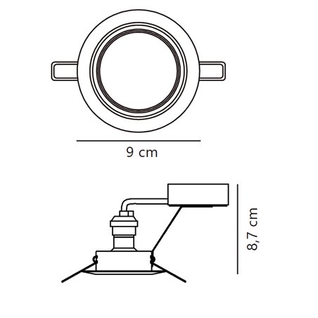 Nordlux Triton [IP23] 3-kit recessed spot
