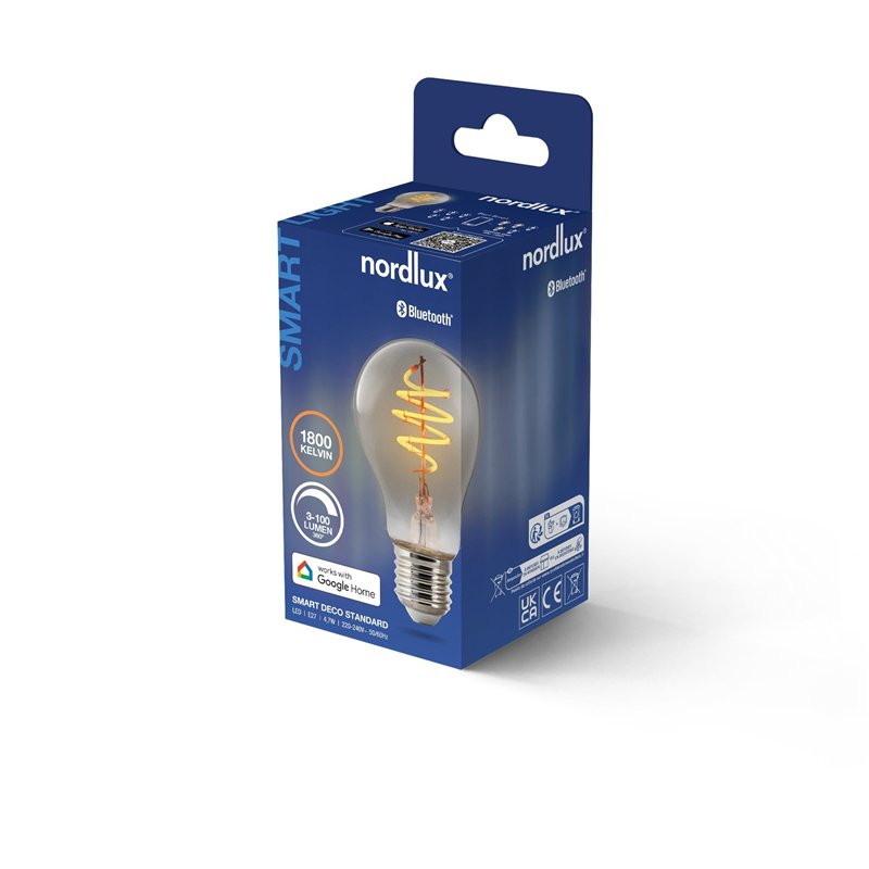 Nordlux A60 Smart Filament Geräuchert Deco Spirale