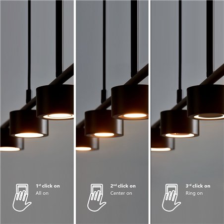 Nordlux Clyde 8 3-step Dim - 4 suspension lamp