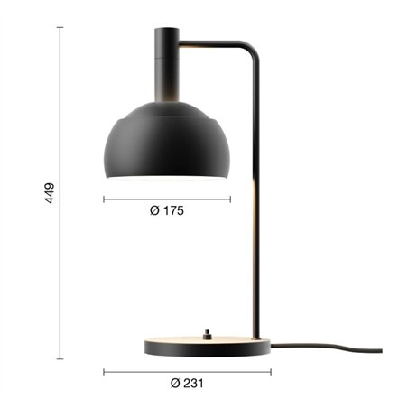 Louis Poulsen FJ Elements Table lamp Black - Outlet
