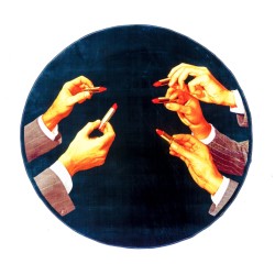 SELETTI Toiletpaper Round Rug  - Lipsticks