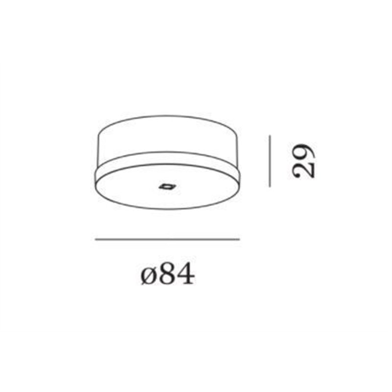 Wever & Ducré Ceiling Base round Single Suspension