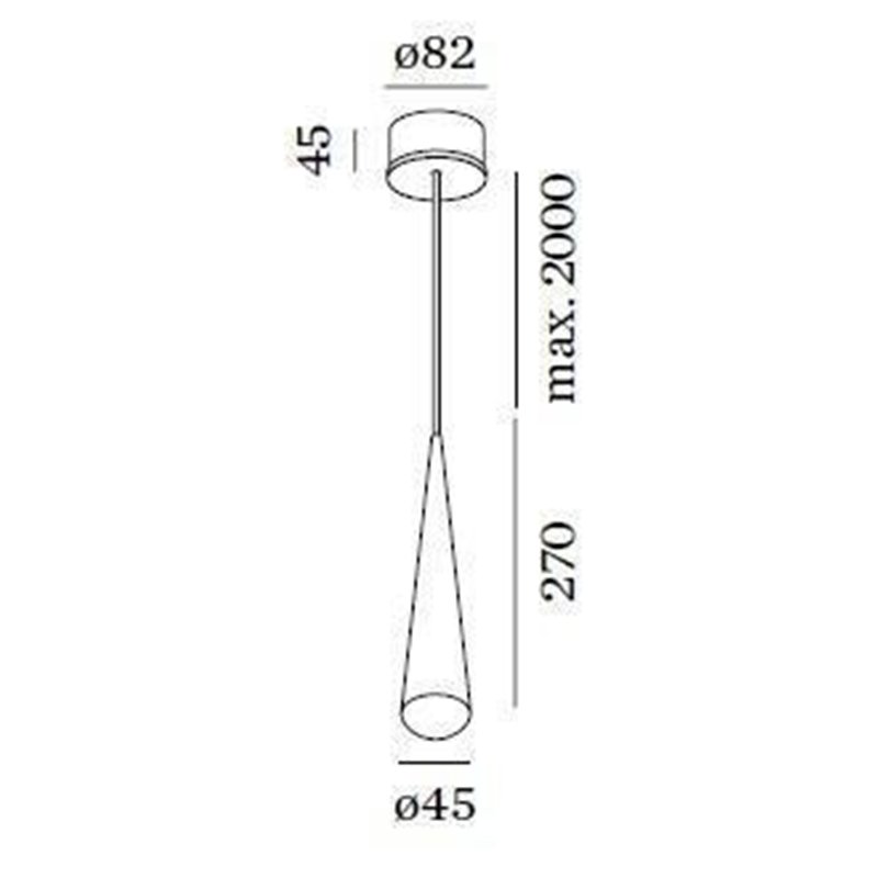 Wever & Ducré CONE 1.0 phase-cut dim Hängelampe