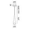 Wever & Ducré CONE 1.0 phase-cut dim Hängelampe