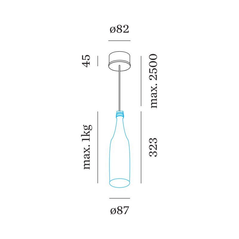 Wever & Ducré CORK 1.0 no bottle Hängelampe