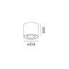 Wever & Ducré Ray Outdoor Ceiling Surf 1.0 Led ceiling lamp