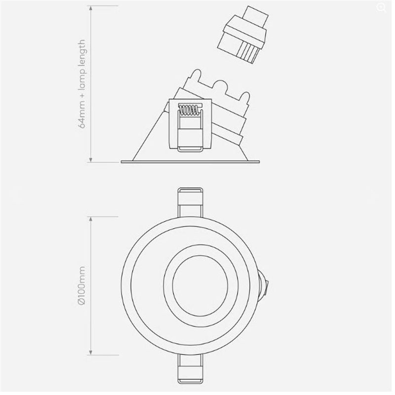 Astro Minima Slimline 25 Fire-Rated Ip65 Einbaustrahler