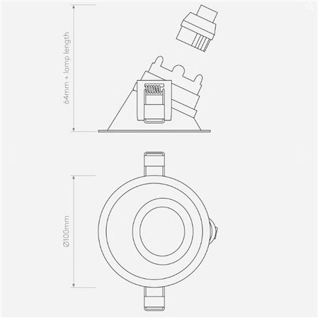 Astro Minima Slimline 25 Fire-Rated Ip65 recessed spot