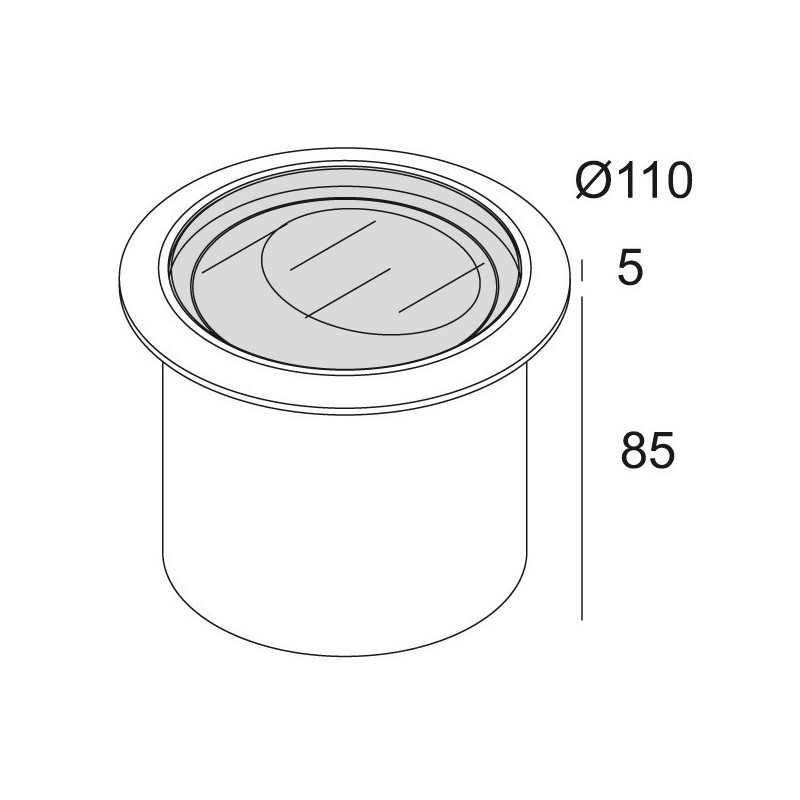 Delta Light LOGIC 90 R A WALLWASH SBL Einbauspot