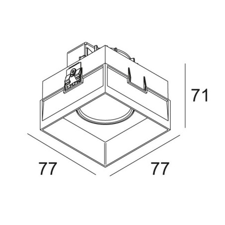 Delta Light CARREE TRIMLESS LED IP S1 Recessed spot
