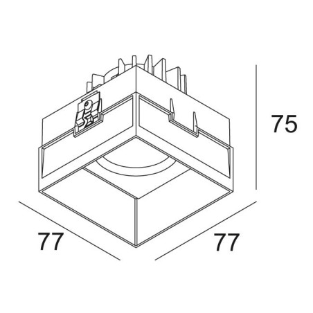 Delta Light CARREE TRIMLESS OK LED Recessed spot