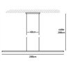 Jacco Maris keep it straight 200cm, suspension lamp