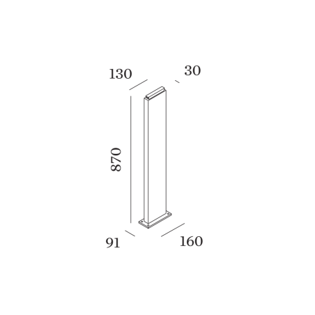 Wever & Ducré Pole 870 With Fixation Plate