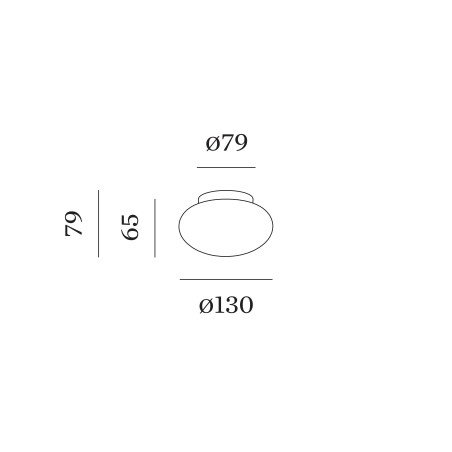 Wever & Ducré Perlez IP44 Surface 1.0 Ceiling lamp