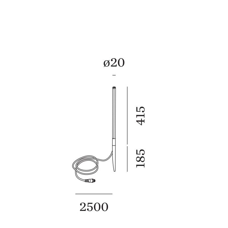 Wever & Ducré Reed 1.0 Pollerleuchte