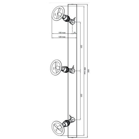 Tekna LILLEY SPOT ON RAIL 3 - LED (600MM) Ceiling lamp