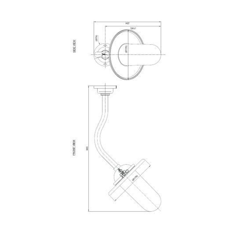 Tekna C Butterfly 45° Wandlampe