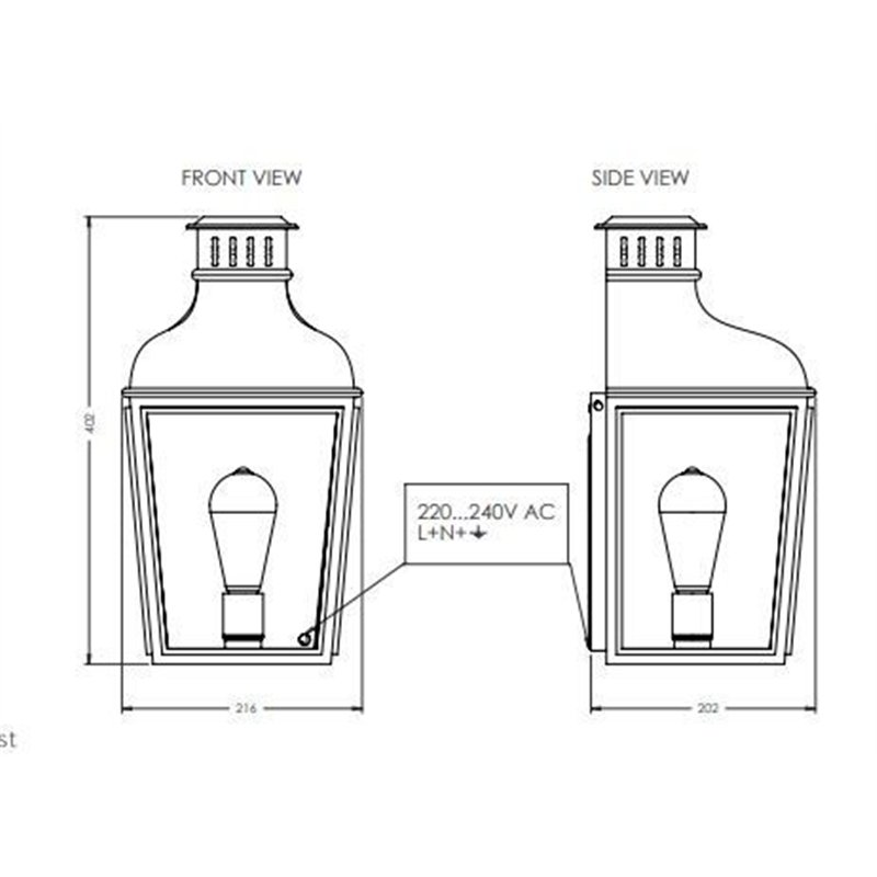 Tekna C Montrose City Small Wandlampe