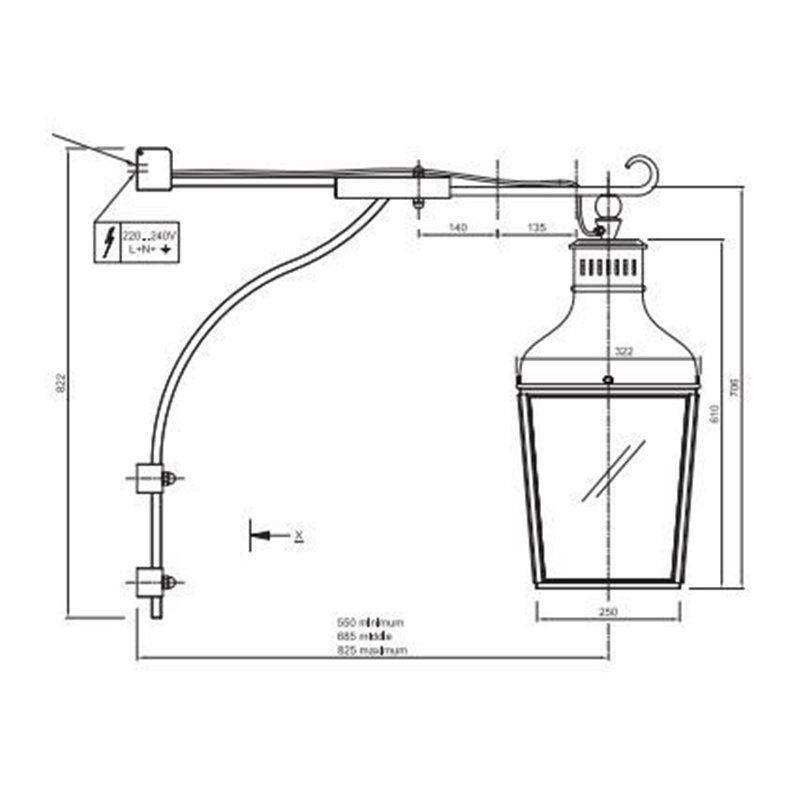 Tekna C Montrose Wandlampe