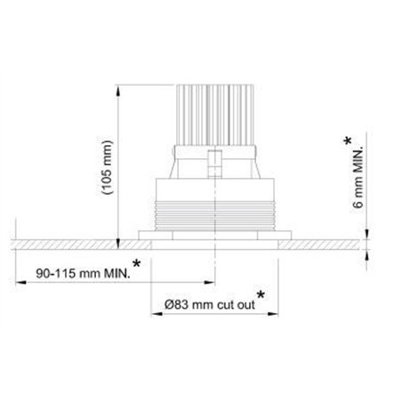 Tekna FLATSPOT 1 - TRIMLESS CITIZEN Recessed lamp