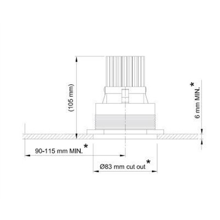 Tekna FLATSPOT 1 - TRIM LED CITIZEN Recessed lamp