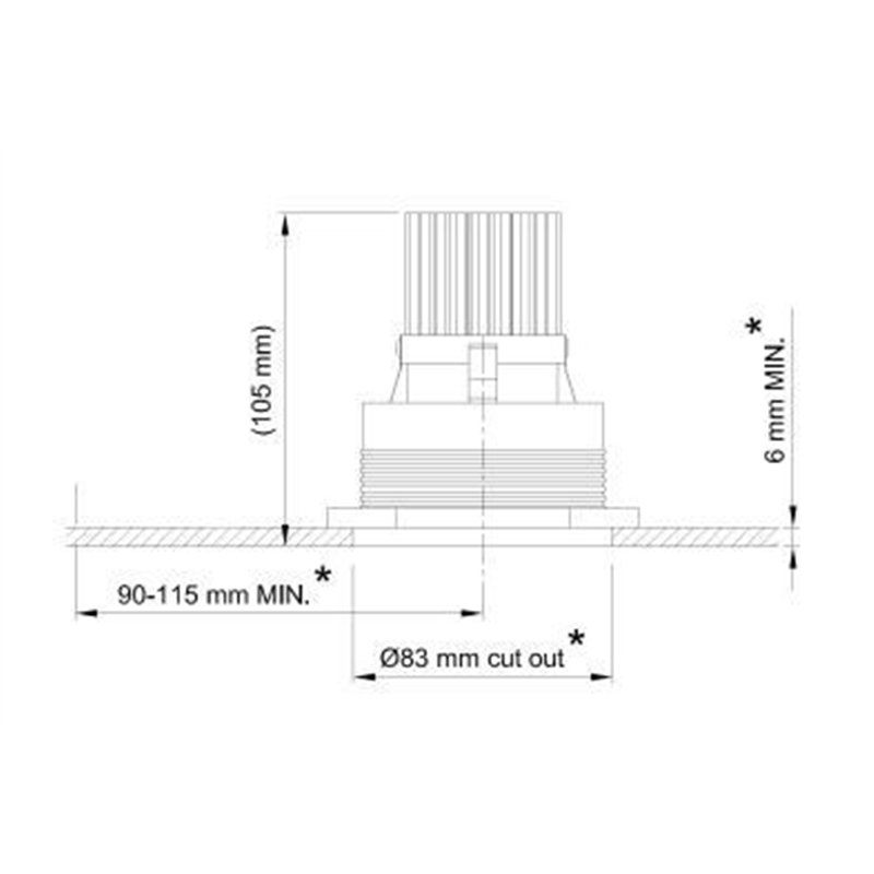 Tekna POT 1 - TRIM LED XOB Einbaustrahler