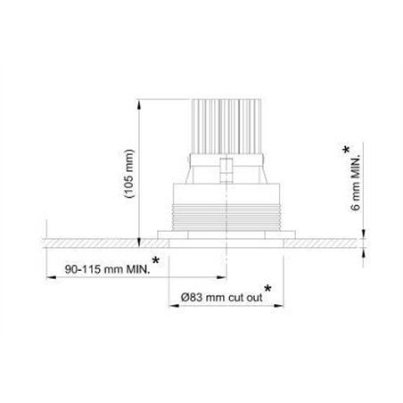 Tekna FLATSPOT - TRIMLESS GU10 LED Recessed lamp