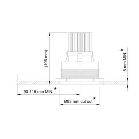Tekna FLATSPOT 2 - TRIM CITIZEN Recessed lamp