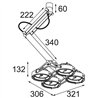 Modular Nomad Adjustable 4x LED AR111 ceiling lamp