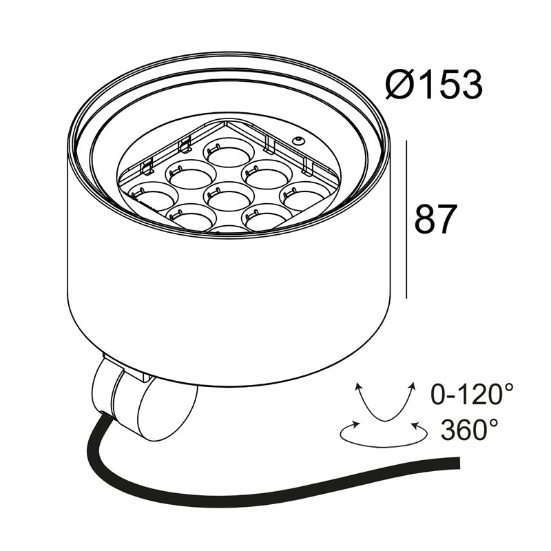 Delta Light FRAX MB POLE Wandlampe
