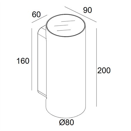 Delta Light Nocta Rd80 Down-Up Sp wall lamp