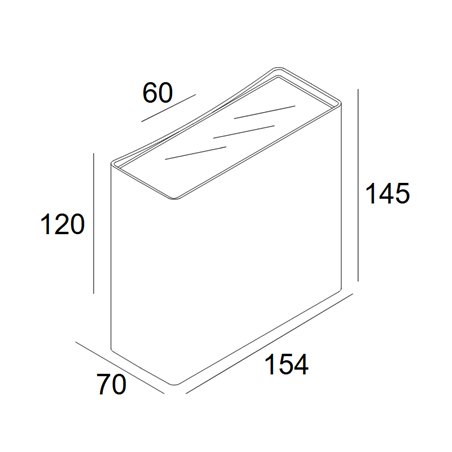 Delta Light Nocta Sq155 2Vwfl wall lamp