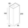 Delta Light NOCTA SQ85 DOWN-UP VWFL Wandlampe