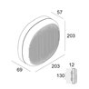 Delta Light Nebbia 12 DIM8 wall lamp