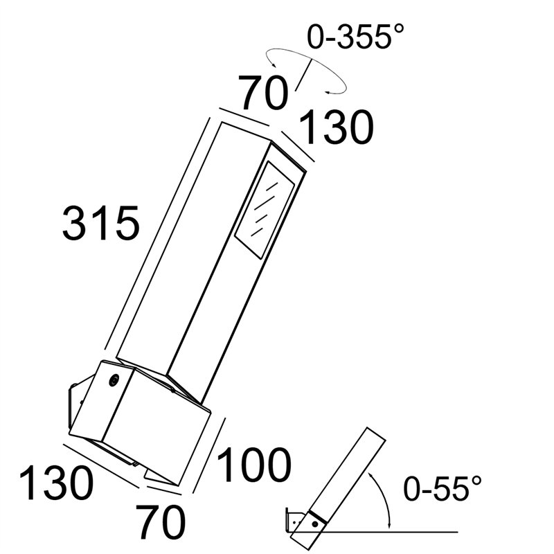 Delta Light Polesano W Wandlampe