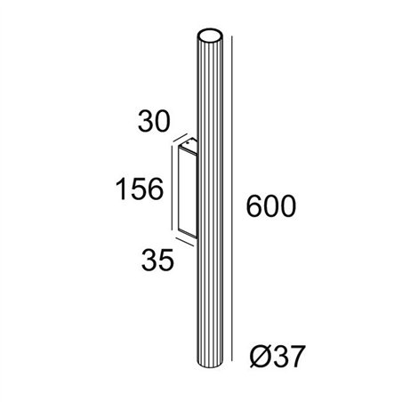 Delta Light HEDRA 39 W 60 DOWN-UP Wall lamp