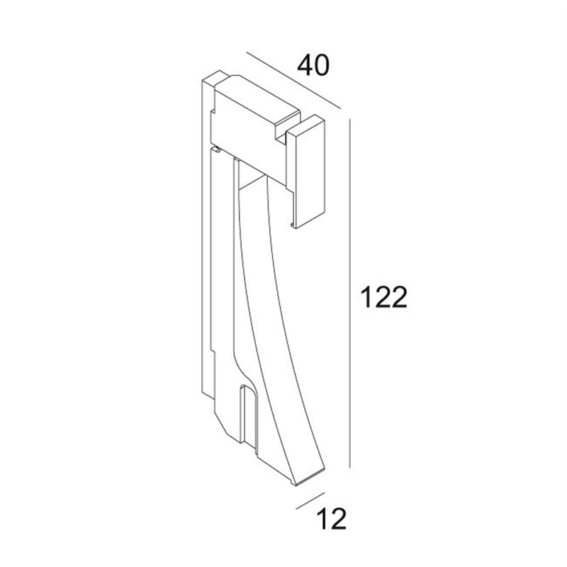 Delta Light INLET TRIMLESS XS Wandlampe