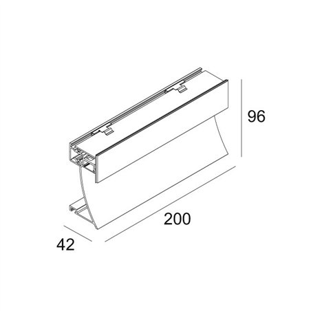 Delta Light INLET TRIMLESS H20 Wall lamp