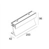 Delta Light INLET TRIMLESS H20 Wandlampe