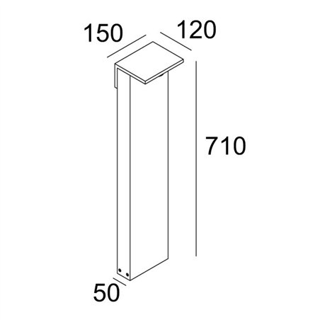 Delta Light OBLIX 70 Garden lamppost