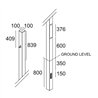 Delta Light POLESANO 4M - 22L ANCHORED Bodenlampe