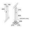 Delta Light POLESANO 6M - 21L BASE Garden lamppost