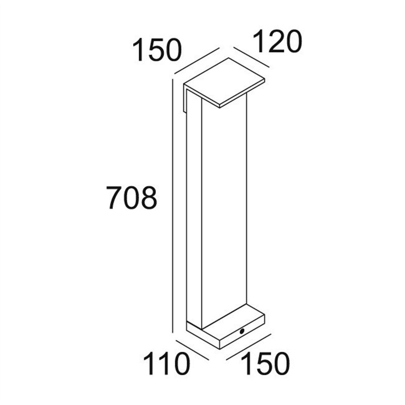 Delta Light OBLIX F 70 Bodenlampe