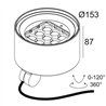 Delta Light FRAX MB WALLWASH Stehlampe / Wandlampe
